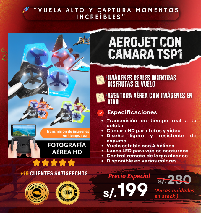 Aero Jet con Cámara TSP1