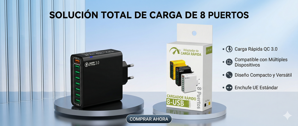 CARGADOR 8 EN 1