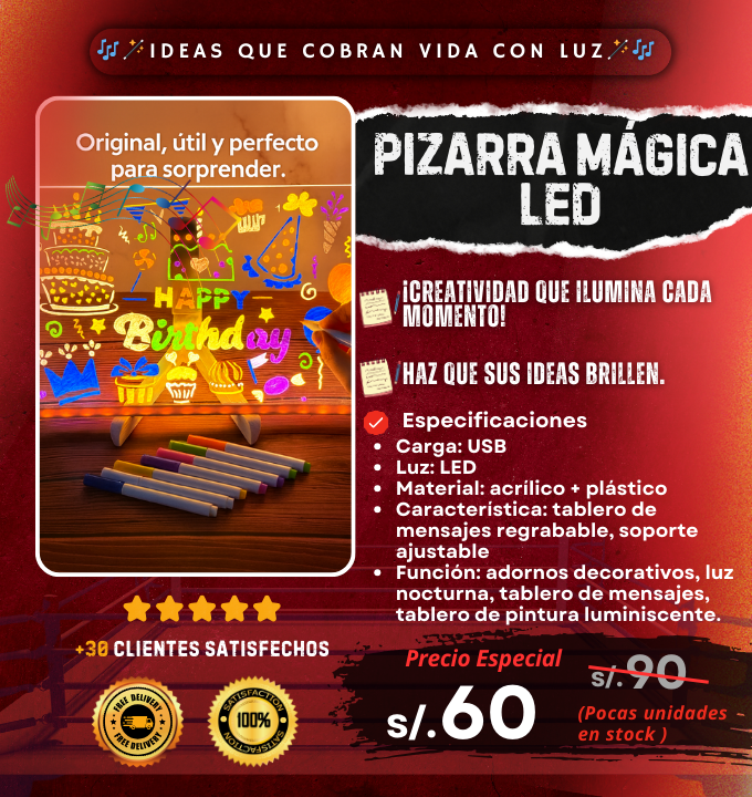 Pizarra Mágica Led