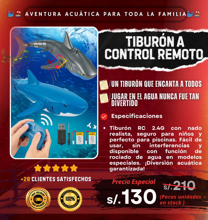 Tiburón a Control Remoto