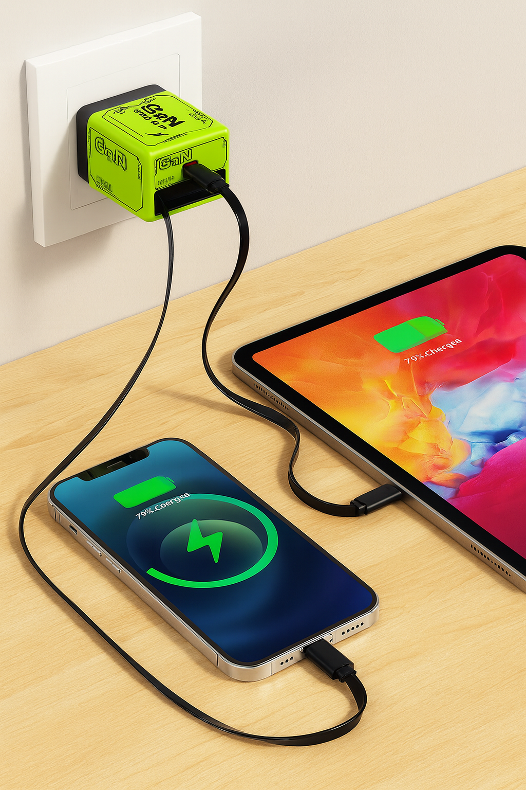 Power Plug Cargador rápida de 120 W