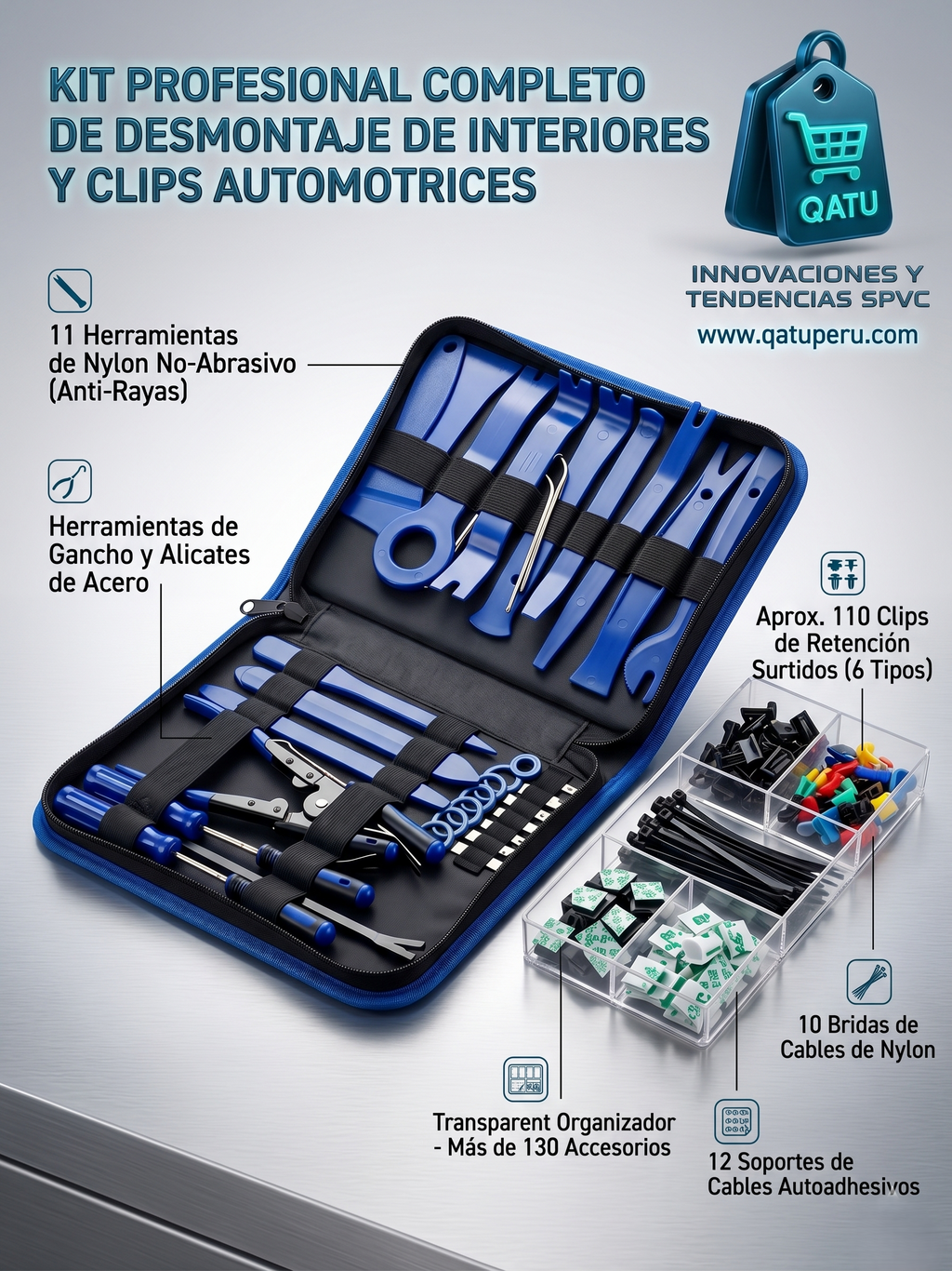 SET DE EXTRACCIÓN DE MOLDADURAS DE AUTOMÓVILES
