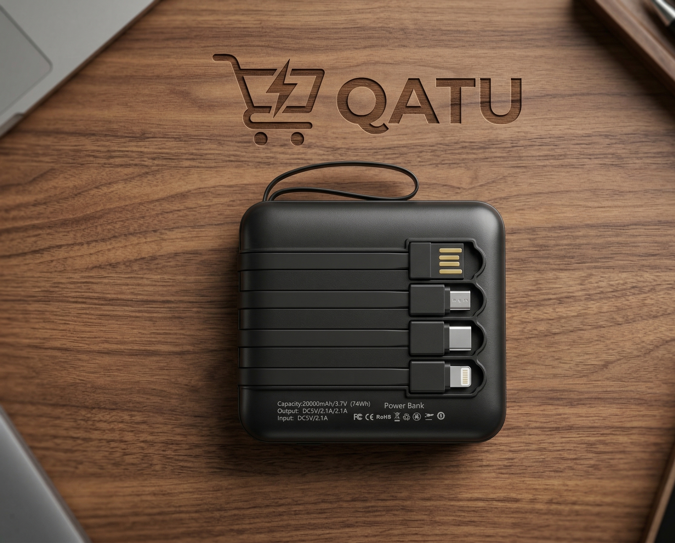 Power Bank Multipuntas de 2000 mAh